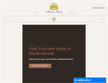 Tablet Screenshot of meadowbrooknj.com